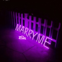 Purple Letter LED Neon Light Alphabet Digital Lights Battery and USB Power Wall Art Hanging Night Light Wedding Party Home Decor