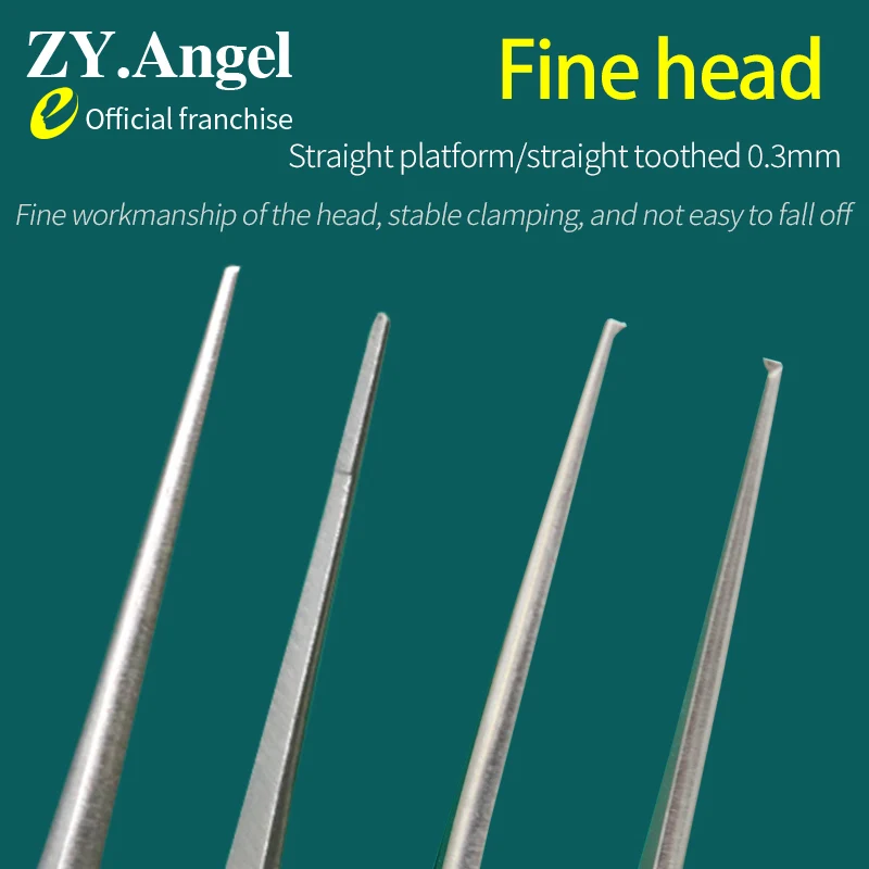 Ophthalmic forceps, double eyelid suture removal tool, micro dovetail toothed platform, large belly plastic forceps