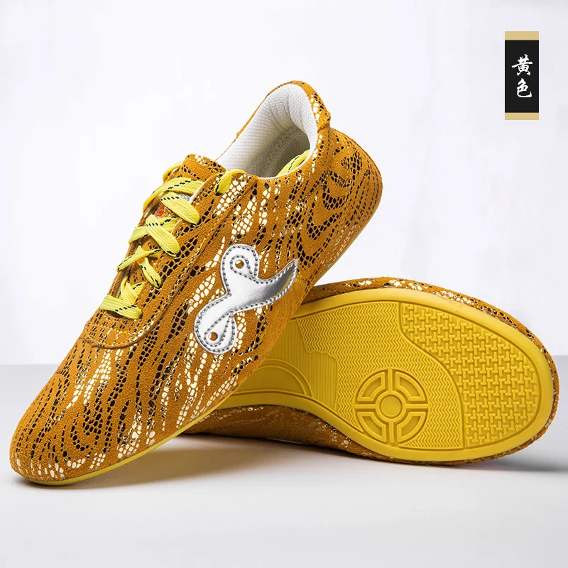 أحذية تدريب تايجيكوان من جلد البقر للرجال أحذية فنون الدفاع عن النفس أحذية تايجيكوان للتدريب على الأداء وحيد من جلد البقر #2