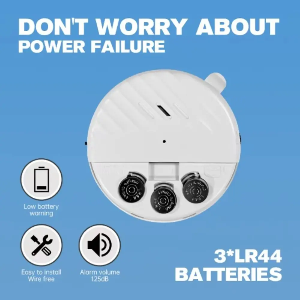Protection Battery-Powered Vibration Alarm Ultra-Thin 125dB Anti-Theft Alarm Easy Install Wireless Door Window Alarm Safe 3