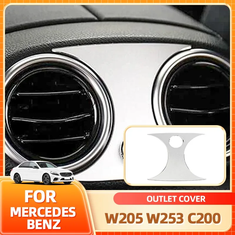 

Внутренние молдинги для Mercedes Benz GLC C Class W205 W253 C200 GLC260 и т. д. Углеродное волокно или металлический автомобильный подлокотник задний воздуховыпускной отверстие Cov