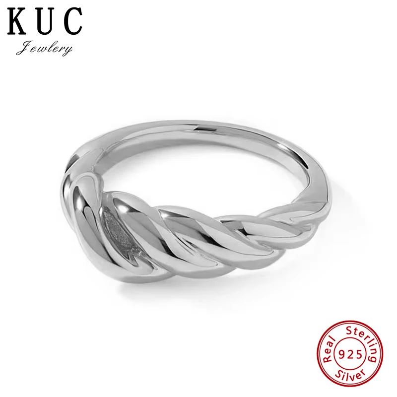 

925 Sterling Silver Original Certificate Knot Ring For Women Luxury Fashion Free Shipping Jewelry