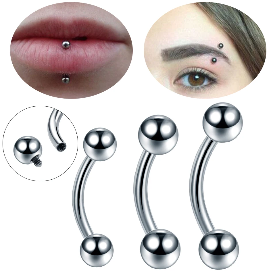 Piercing de titanio con forma de plátano, pendiente de hélice Daith, joyería para cartílago, 10 unidades por lote