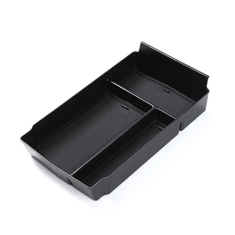 1 Piece Car Organizer Tray Black Plastic For Honda CR-V CRV 2023 2024 Interior Center Console Armrest Storage Box Holder