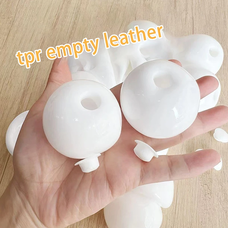 1PC Sphere Jewelry TPR Casting Molds Ultra Thin Milk Fragrance Fluid Milk White Color Ball Leather DIY Filling Slow Rebound Toys