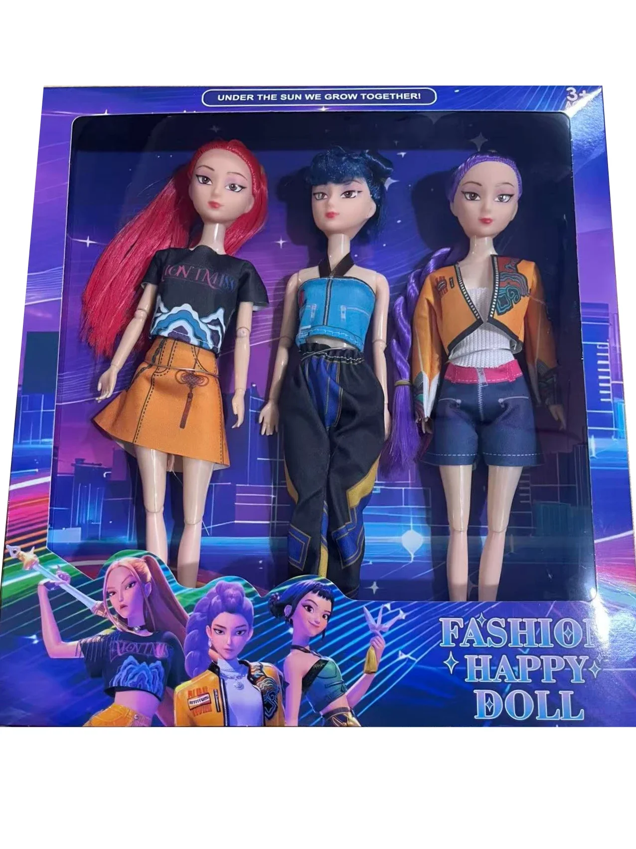 2026 NEU Heißer Verkauf neue coole Actionfigur K-Pop Demon Hunter Anime Girl Group Zeichentrickfigur Rumy, Zoi, Mira Actionpuppe Vinyl