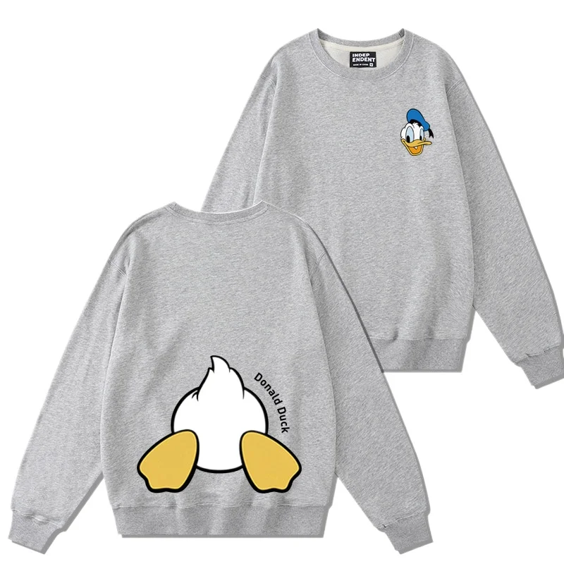 Donald Duck women\'s hoodie women\'s round neck top couple casual loose hoodie couple round neck hoodie fashionable hoodie