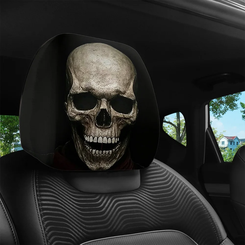 Skull Headrest Cover, Lightweight & Durable, Car Atmosphere Headrest Cover