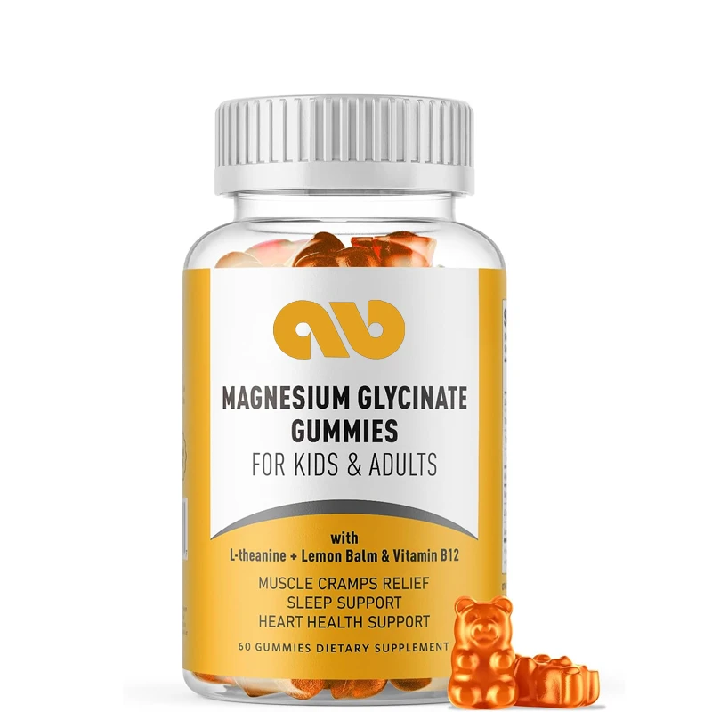 

Magnesium glycinate gummies suitable for children and adults - promote muscle building and relaxation (60 gummies)