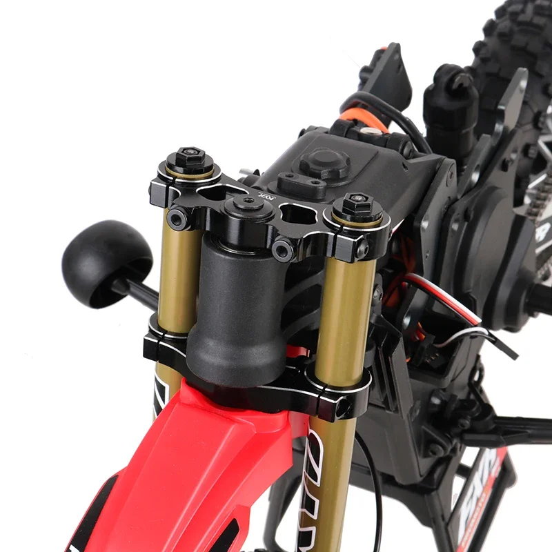 KYX Racing CNC Juego de abrazaderas triples de aluminio Actualizaciones de piezas Accesorios para motocicleta 1/4 RC Losi Promoto-MX
