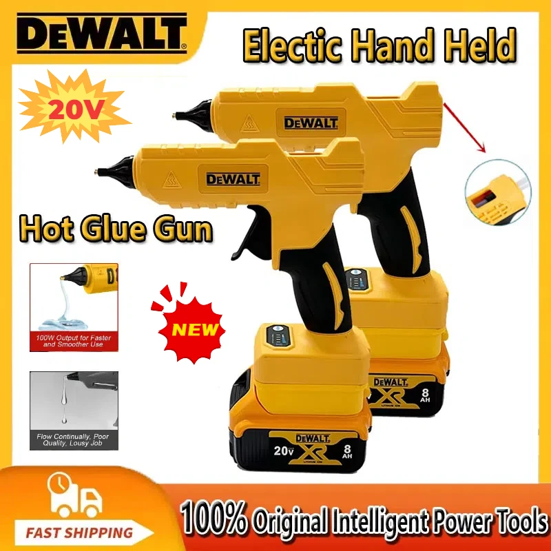 

Dewalt Cordless Electric Handheld Hot Glue Gun Repair DIY Tool Hot Melt Welding Hot Air Gun Anti-scald Nozzle for 20V Battery