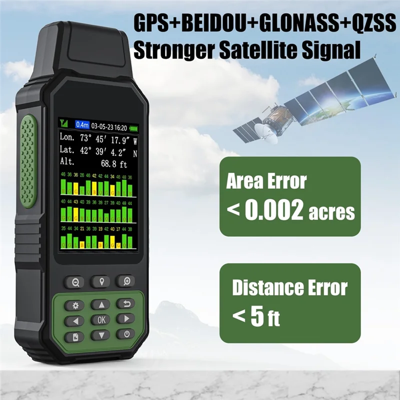 AC39-ZL190PLUS 측량용 휴대용 GPS 토지 측정기, 농지 토지 산악 채광용 고정밀 측정 장비