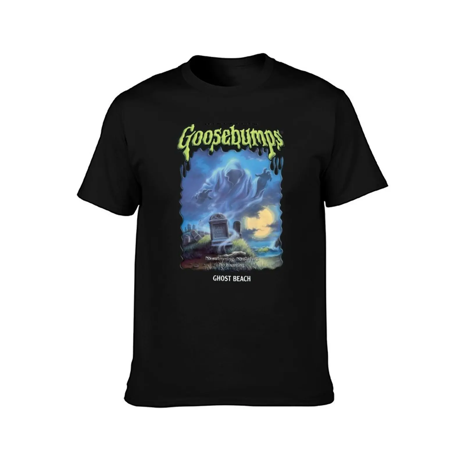 Ghost Beach Goosebumps T-Shirt Streetwear Print Tee Shirt T-Shirt