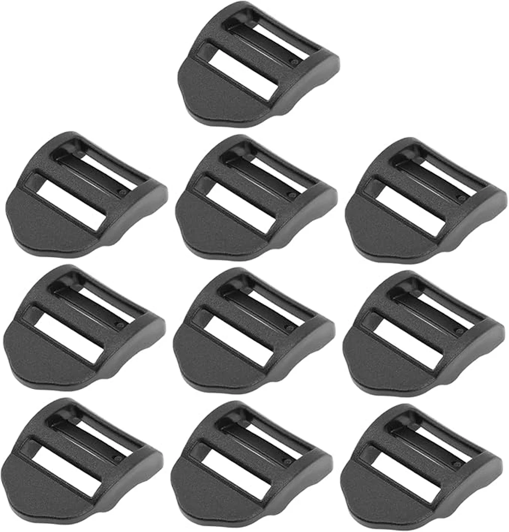 

1 шт./упак. бегунок для замка лестницы пластиковые пряжки пряжка для ремня для рюкзака веббин 20 мм 26 мм 31 мм 38 мм черный