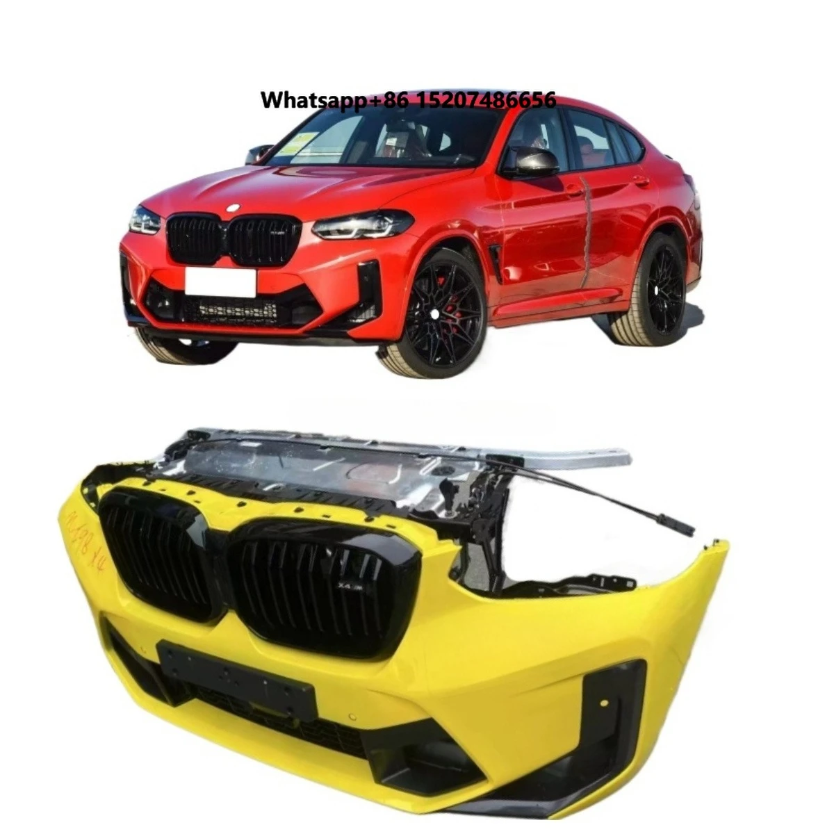 Front Bumper ABS Plastic Grill for X4M F98 High Quality Easy Fashionable Upgrade Used Condition Body Kit Replacement