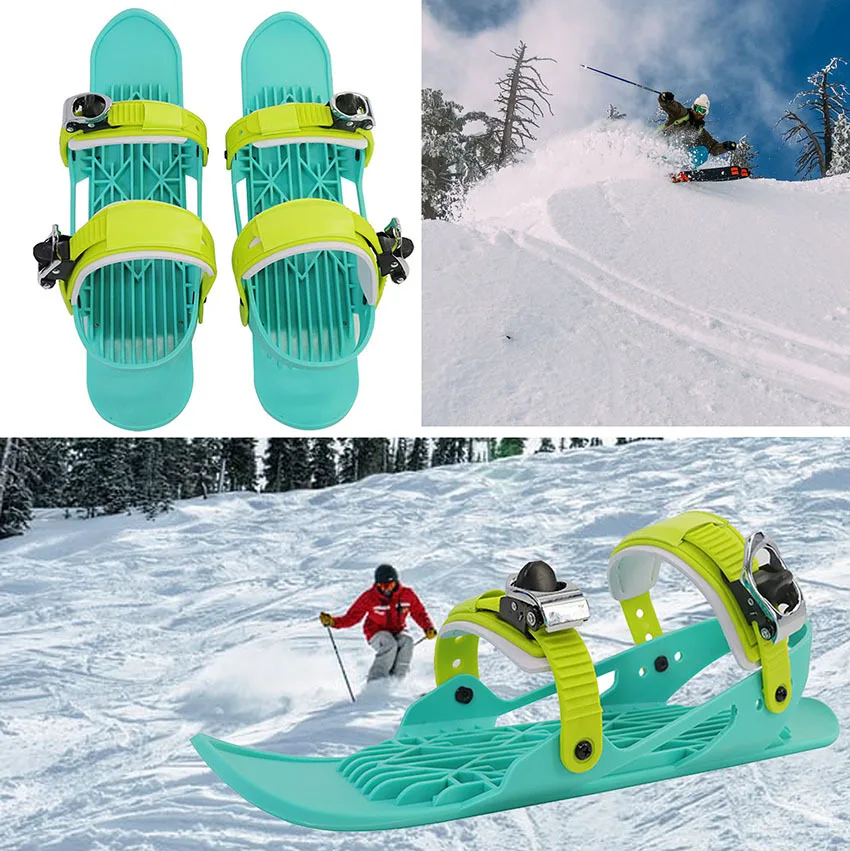 Mini Short Ski Boots Snowboard Active Adult Short Shoes Snowboard Protective Goggles and Gloves Set for Winter Outdoor Sports view 5