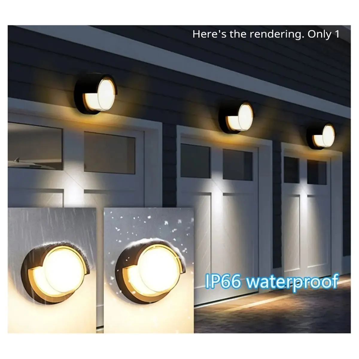 

LED Wall Lamp Lighting Warm Suitable for Indoor Outdoor Home Decoration Indoor/Water Proof Outdoor Lighting