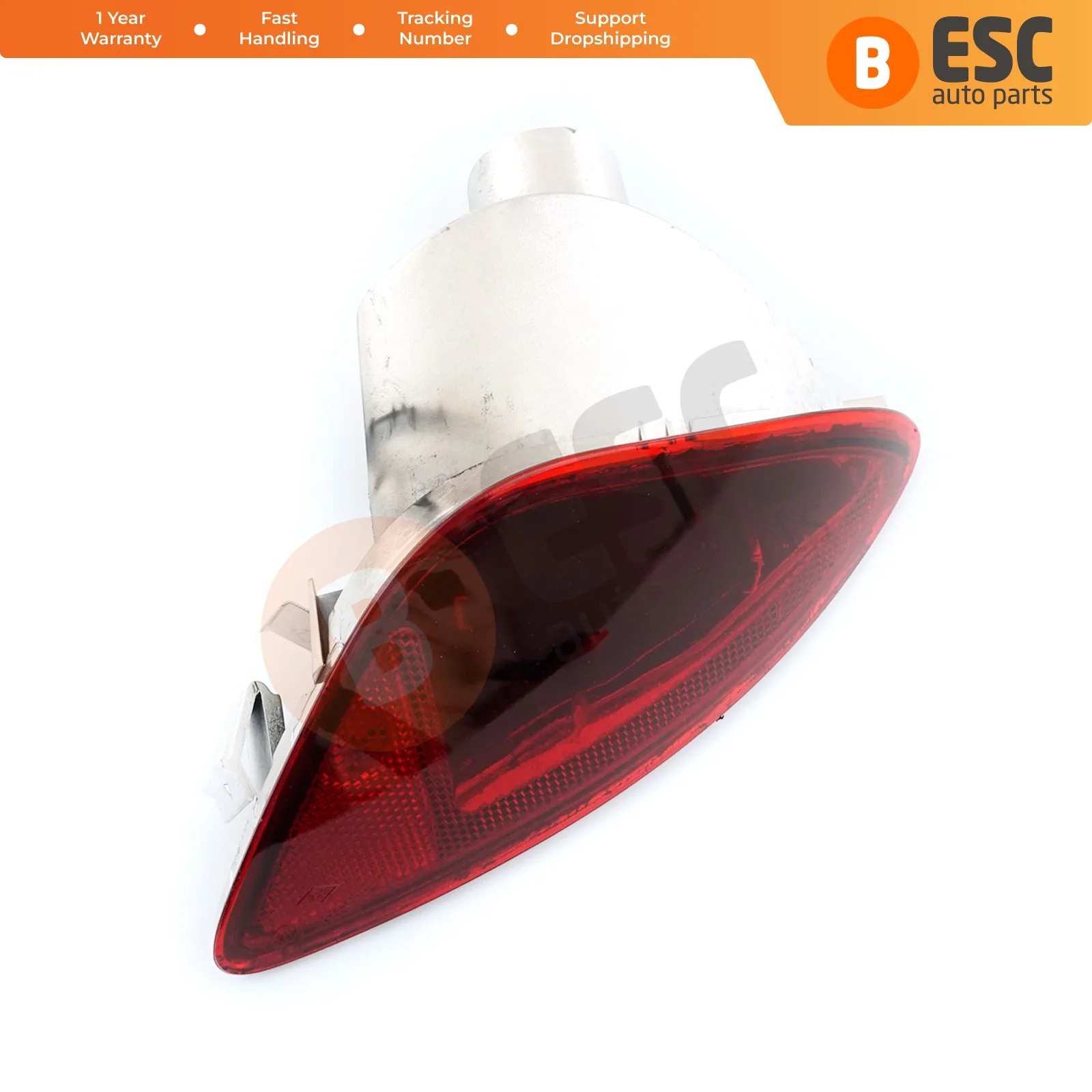 

ESP988-1 Rear Bumper Tail Fog End Light Lamp Lens Reflector 8200776055 Left Side for Renault Clio MK3 Made in Turkey