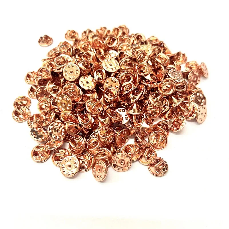 1000 Pairs Kupfer Metall Basis Schmetterling Halter Pin Rücken mit pin Krawatte Tacks Blank Pins für für Revers Pins Service bars Schmuck – Detail 4
