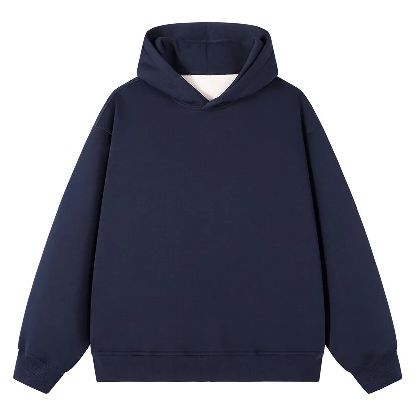 

GIOIO men's hoodie, 100% cotton fabric, solid color hooded sweatshirt, fashionable and versatile sports tops and jackets