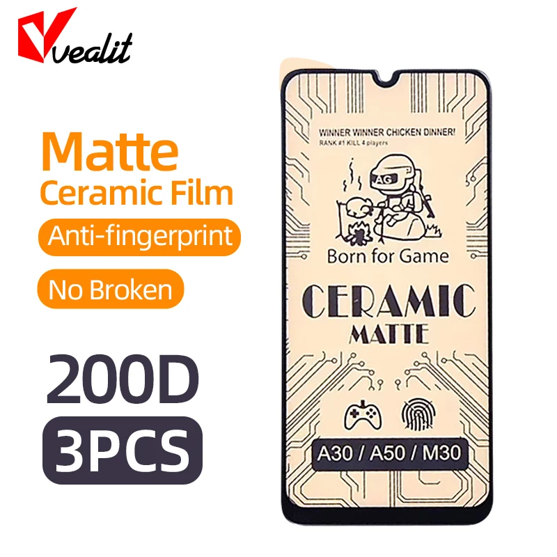 

1-3Pcs Matte Ceramic Film for Samsung Galaxy A50 A51 A71 A31 A21s A41 M51 M31 M21 A20 A30 A70 A52S A72 A53 A73 Screen Protector