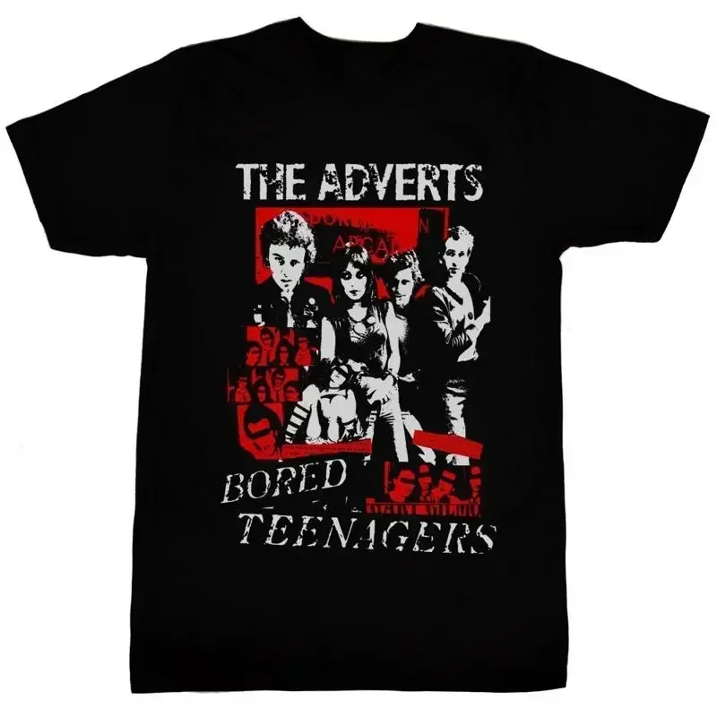 Vtg Adverts Band The Bored T Shirtnagers Cotton Black All Size Shirt BL289