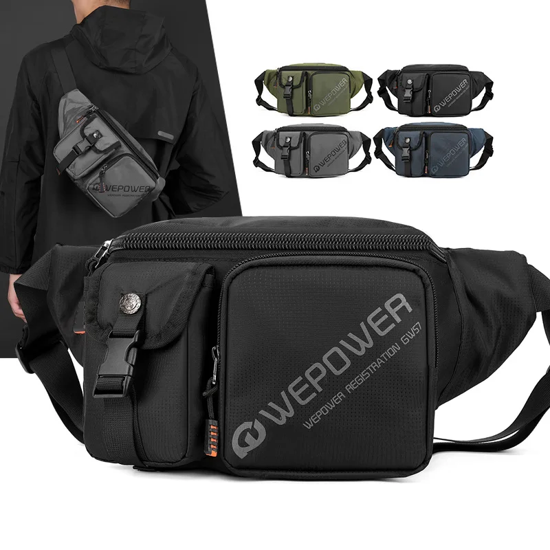 Men Hunting Crossbody Shoulder Bag Large Capacity Waist Packs Chest Bag High Quality Nylon Outdoor Travelling Communting Bag