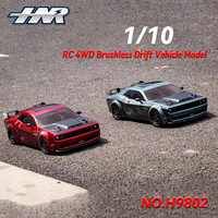HNR 1/10 Brushless RC 4WD Simulation High speed drift car PC car shell H9802 Dodge SRT 2.4G Remote Control Adult Toy