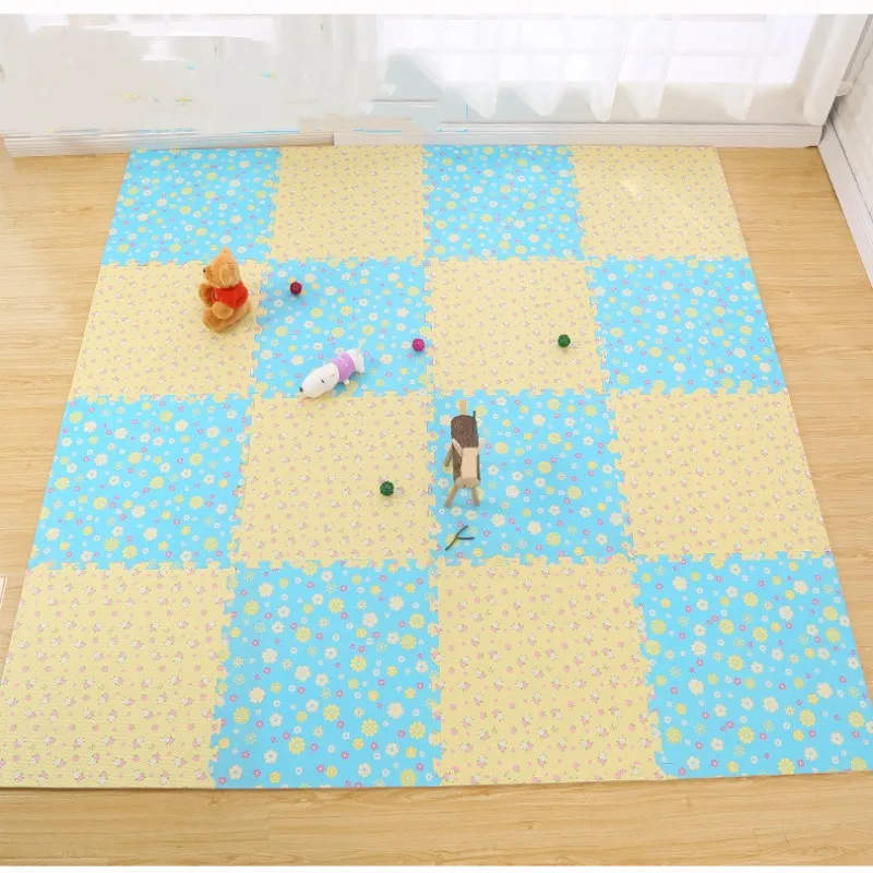 Baby Game Mat 16PCS Play Mats 30x30cm EVA Game Mats Baby Folding Carpet Floor Mats Playmat Puzzle Mat Foot Mat Baby Foam Mat