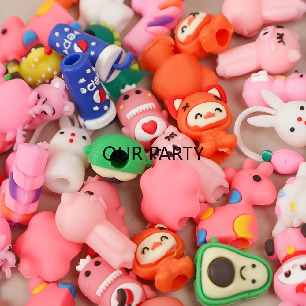 15 Stücke Cartoon PVC Puppe Bleistift Kappe Stift Abdeckung für Kinder Geburtstag Party Baby Dusche Gast Geschenk Pinata Füllstoffe Kindergarten belohnungen – Detail 4