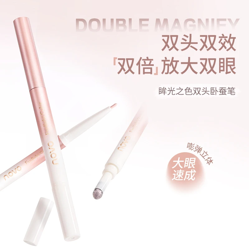 

New 3 Color Eyeliner Pen Matte Pearl Shining Long Lasting Brightening Makeup Easy To Apply Two-tone Eyeshadow Stick Cosmetics