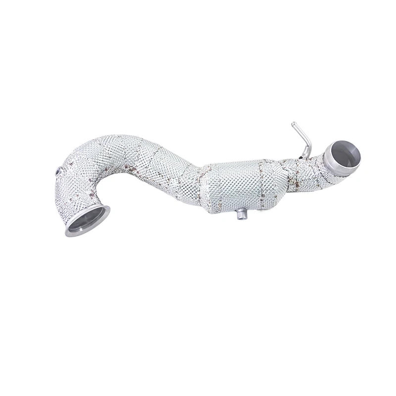 

Suitable for 2014 Mercedes Benz A35 A45 2.0T W177 304 stainless steel with Catted downspout exhaust with insulation layer