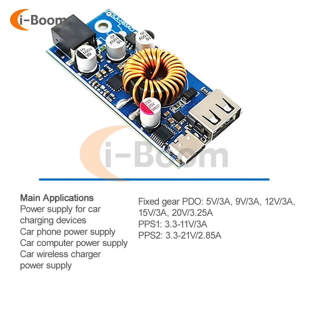 DC 12V - 96V 65W High Voltage Buck Module PD/QC2.0 3.0 Etc Supports Multiple Fast Charging Protocols Major Cell Phone Brands