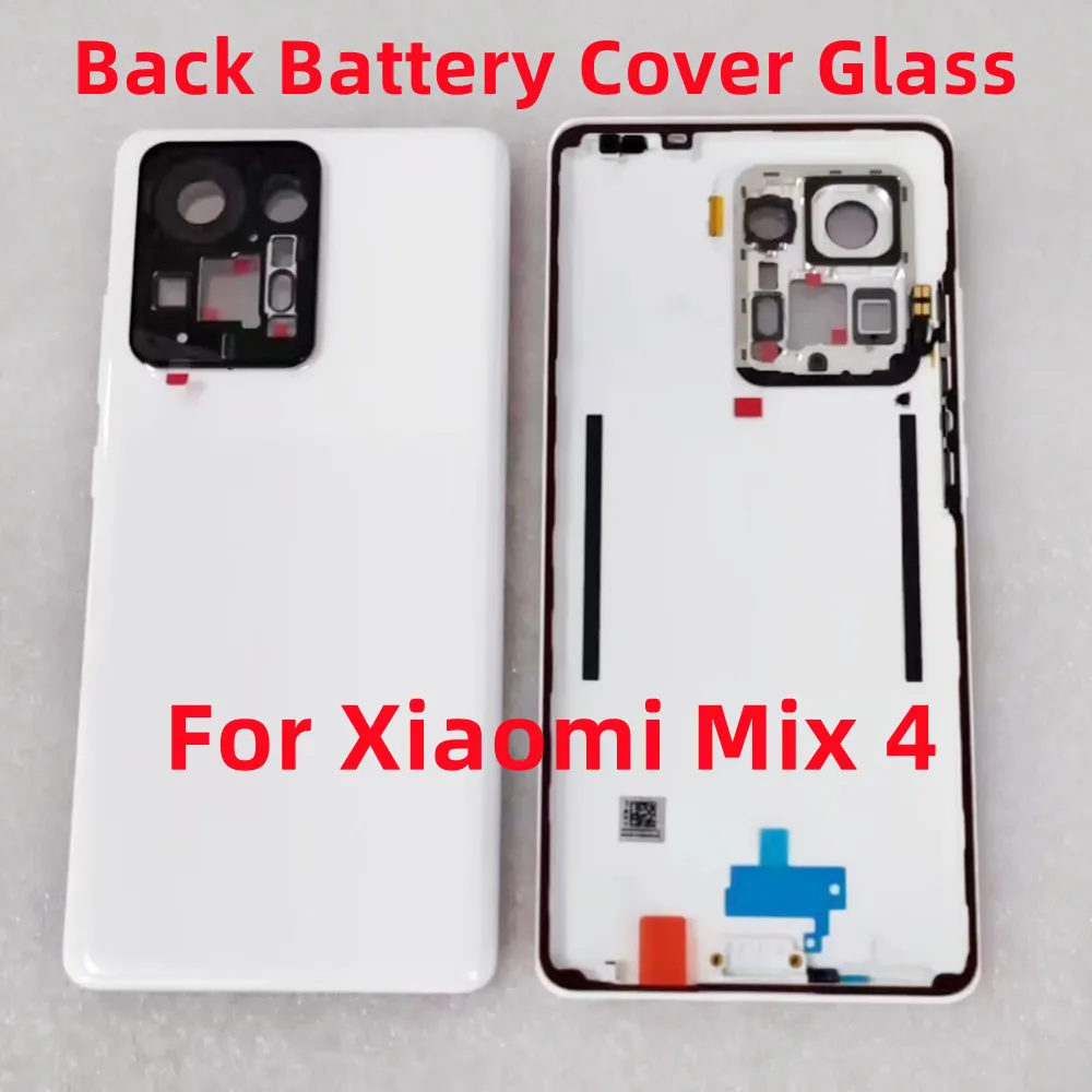 Replace Original For Xiaomi Mix 4 / Mi mix4 2106118C Rear Battery Back Cover Glass Door Ceramic Lid Shell Housing Case Repair