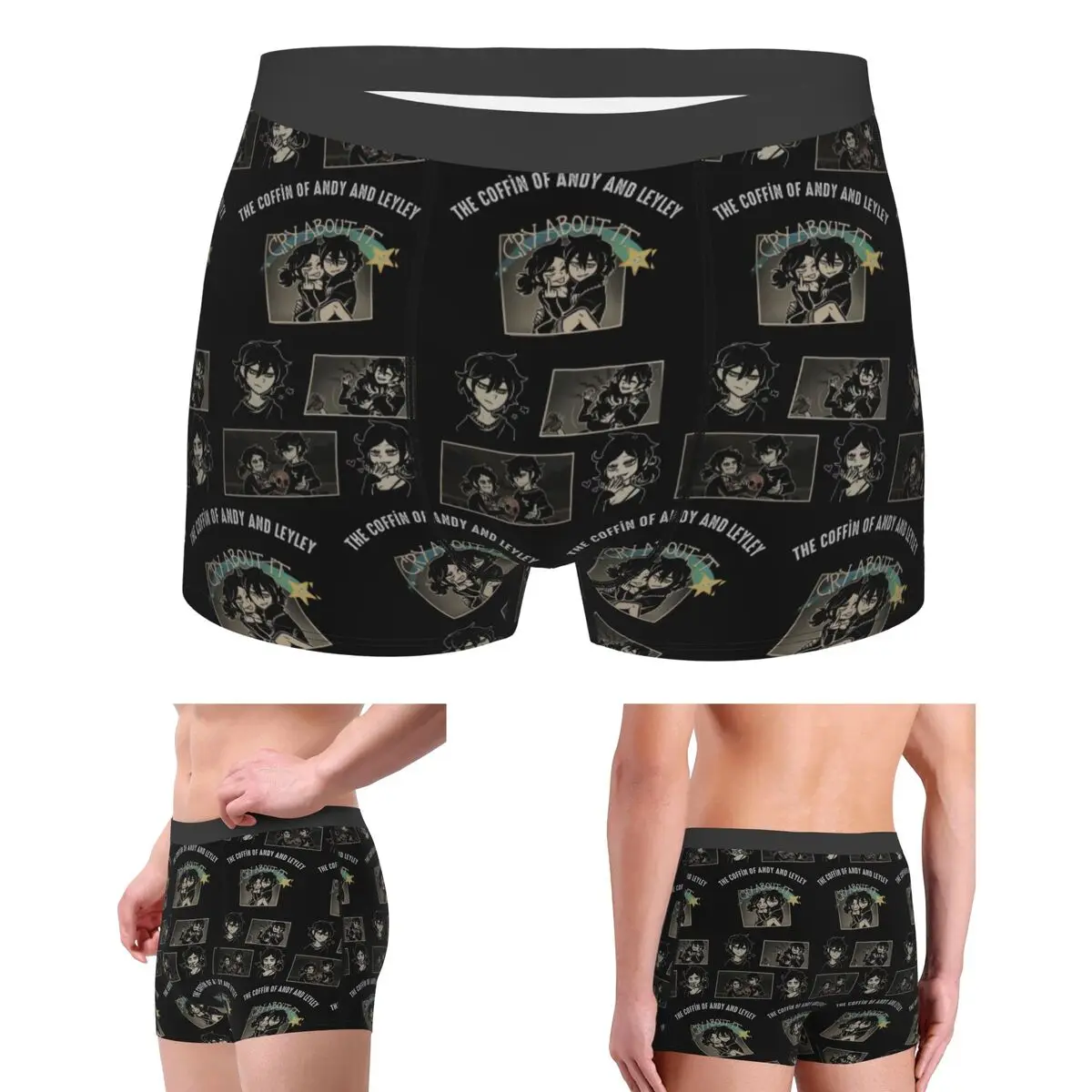 

Boxer Underpants Shorts Ashley And Andrew The Coffin Of Andy And Leyley Panties Men Breathable Underwear for Homme Man Gifts