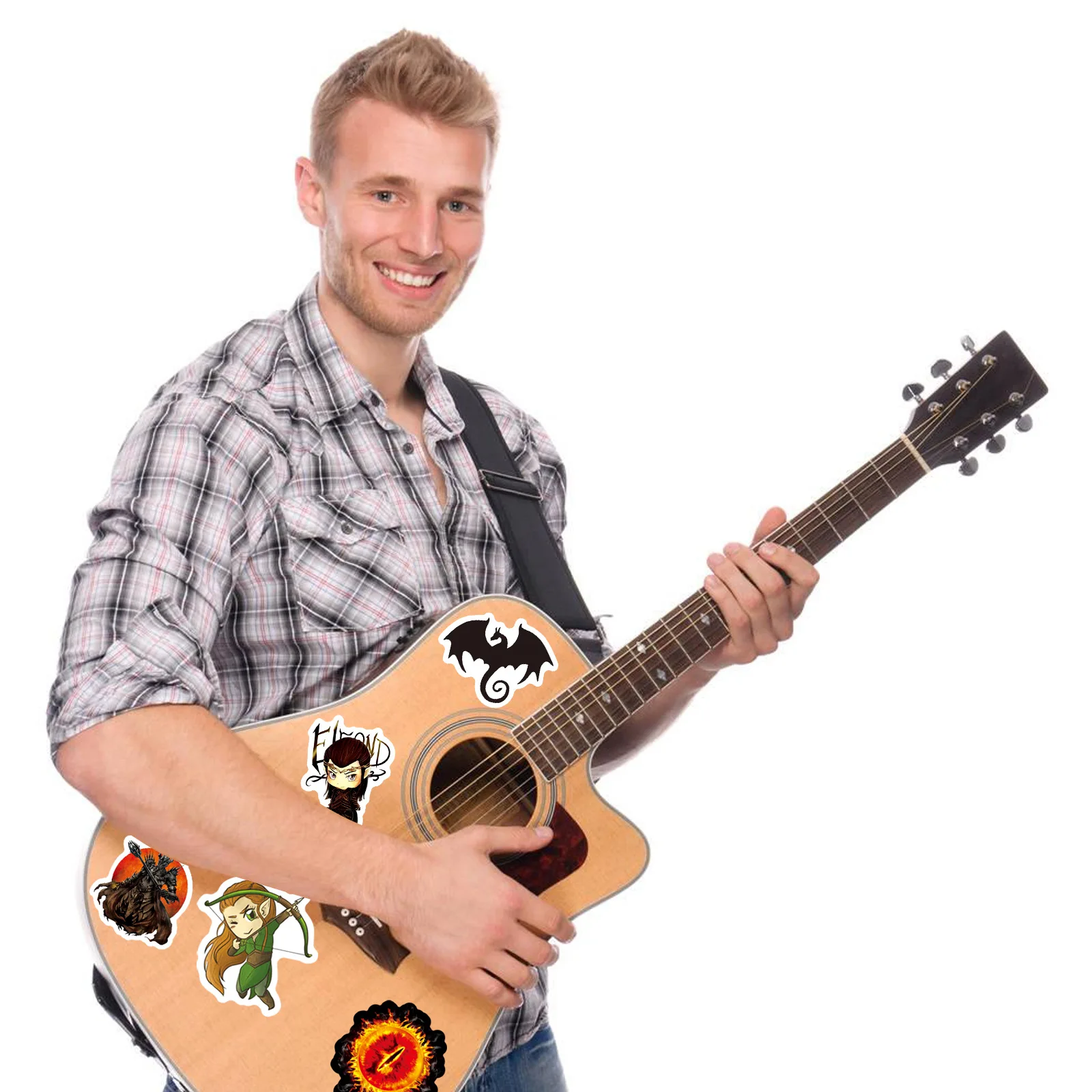 50pcs American TV Series Movies Hobbit Graffiti Hand Account Water Cup Suitcase Computer Car Decoration Waterproof Stickers