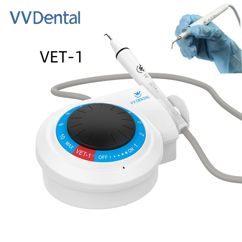 VVDental VET-1 Ultrasonic Dental Scaler fit Oral Remove gum Stones Care Supplies with Ultrasonic Dentistry Scalpel Handpiece Set