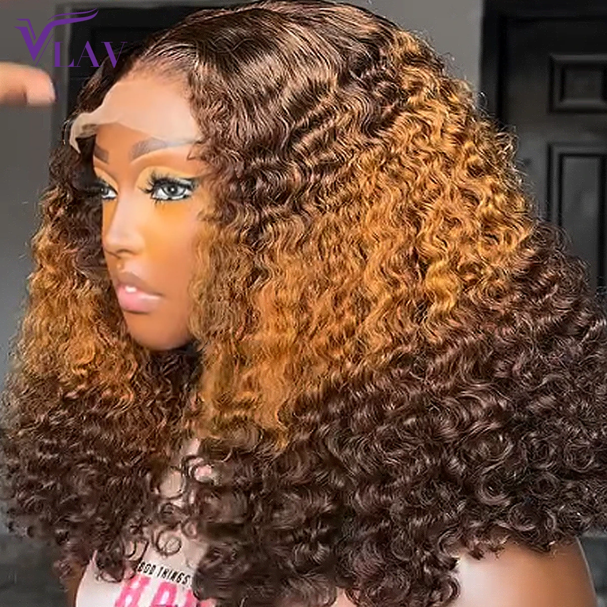 400 Density P4/27 Kinky Curly 100% Human Hair Glueless Wigs 13×4/13×6 HD Lace Frontal Wig 360 HD Transparent Lace Wig PrePlucked