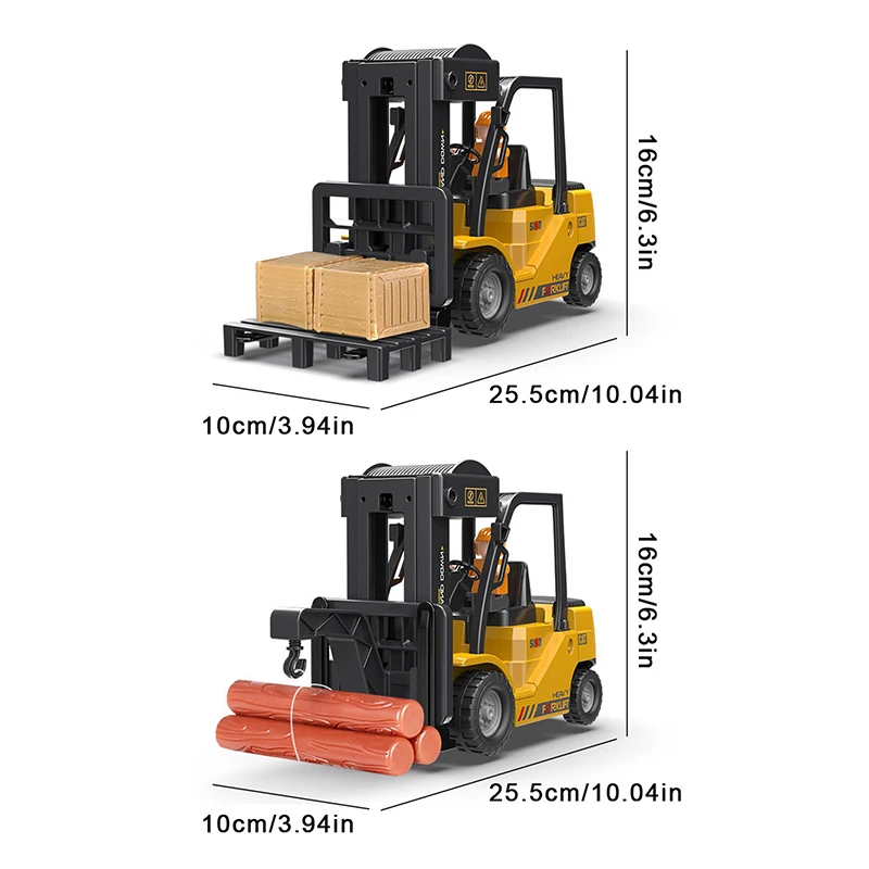 1: 24 รีโมทคอนโทรลรถจําลอง 11 Pass วิศวกรรมยานพาหนะไฟฟ้าเพลงสเปรย์ Crane ของเล่นเด็ก