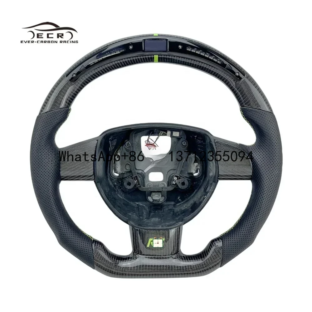 Ever-carbon Racing ECR Private Custom Car Steering Wheel for Ford Focus RS MK3 Carbine Fiber Steering Wheel Sports Carton Box