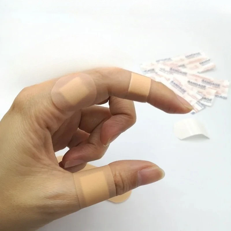 

100Pcs/Set First Aid Band Aid Breathable Wound Dressing Patch Round Strip Shape Plasters Kit Emergency Adhesive Bandages