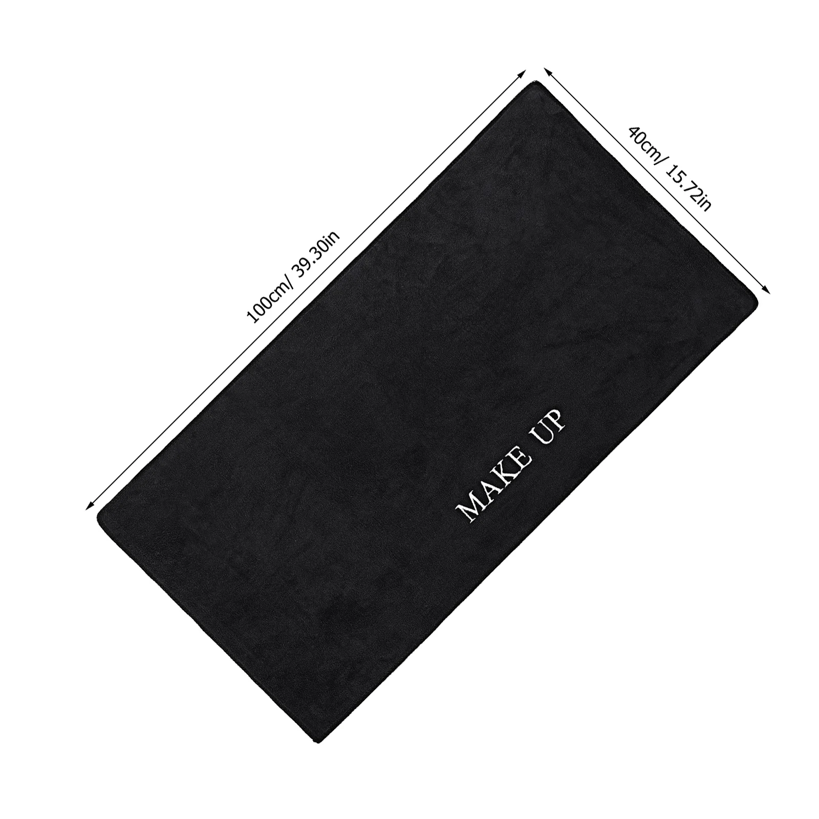 Zwarte Make-up Vanity Mat Grote Bureau Organizer Pad voor Beauty Counter Kaptafel Protector Doek Oppervlak Cover Mat