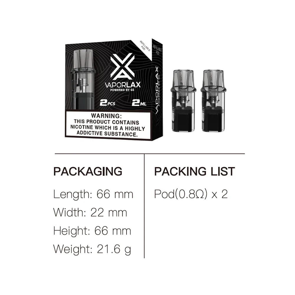 خرطوشة Vaporlax Kubic ، لفائف شبكية ، خزان قابل لإعادة الملء ، بخاخ للبخار الأخضر ، نظام جراب ، مجموعة Vape Mod ، 2 ، 0.8ohm #3