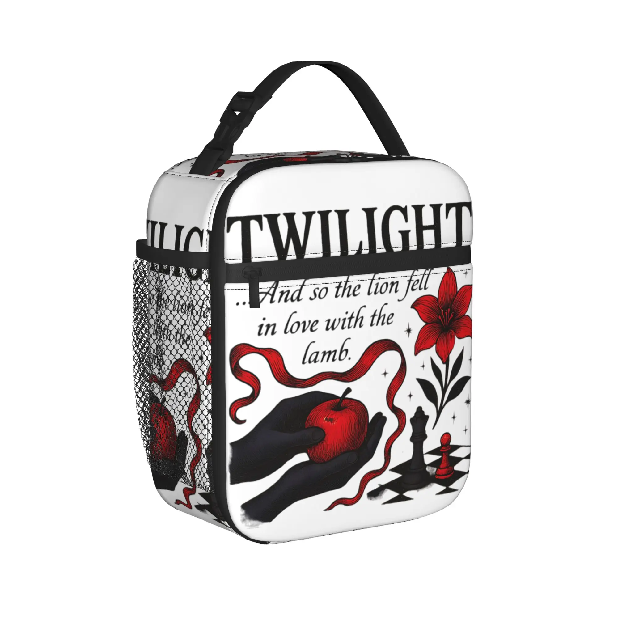 Twilight Saga Wolves Romance Insulated Lunch Bags Cooler Bag Meal Container Vampires Tote Lunch Box Food Storage Bags Office