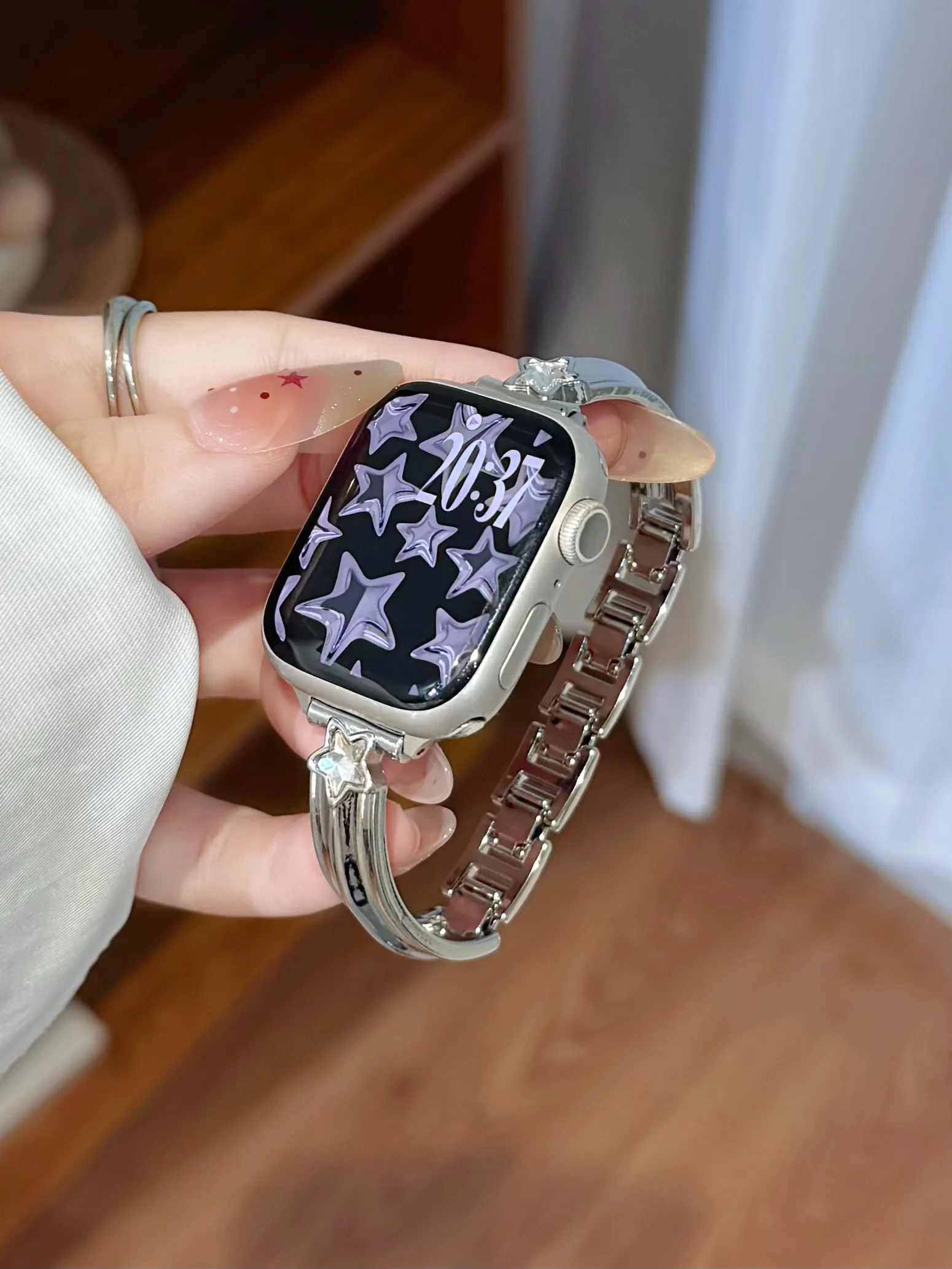 ممتاز لسوار Wave Star ساعة أبل وسلسلة S10/8/7/6/3/4/5/9 41 مم 38 مم 42 مم 44 مم 40 مم 45 مم 46 مم حزام