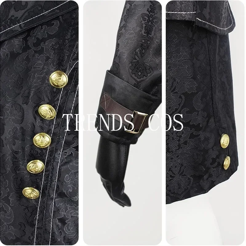 أزياء تنكرية من YoRHa No. 9 ، لعبة 9s ، سترة موحدة ، بنطلون ، قناع عيون ، شعر مستعار ، شعر مستعار للهالوين ، كون هزلي