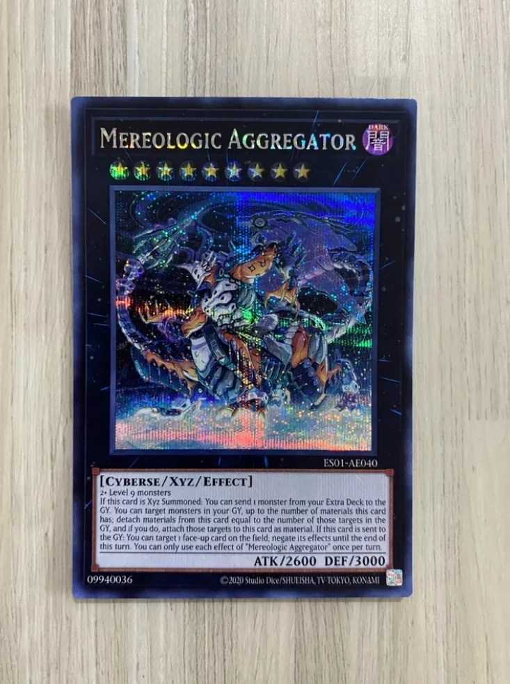 Yugioh KONAMI Duel Monsters ES01-AE040 Mereologic Aggregator Secret Rare Asian English Collection Mint Card