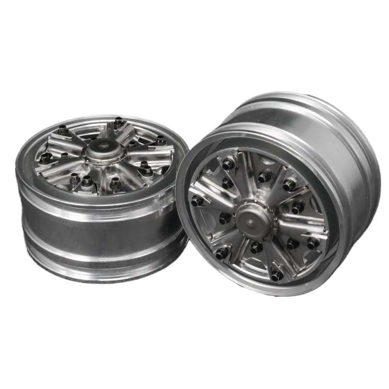 For 1/14 Truck Front Wheel Hub Aluminum Alloy Material W-2045 King Tractor and Other Upgrades LESU