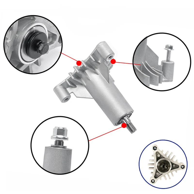 Tool Mower Spindle Assembly with A Star-shaped Center Hole. Easy to Install 36 