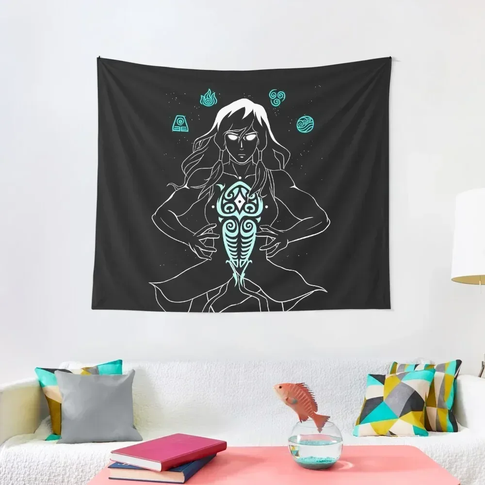 

Cosmic Korra and Raava Tapestry Bedroom Decor Funny Cute Room Decor Tapestry